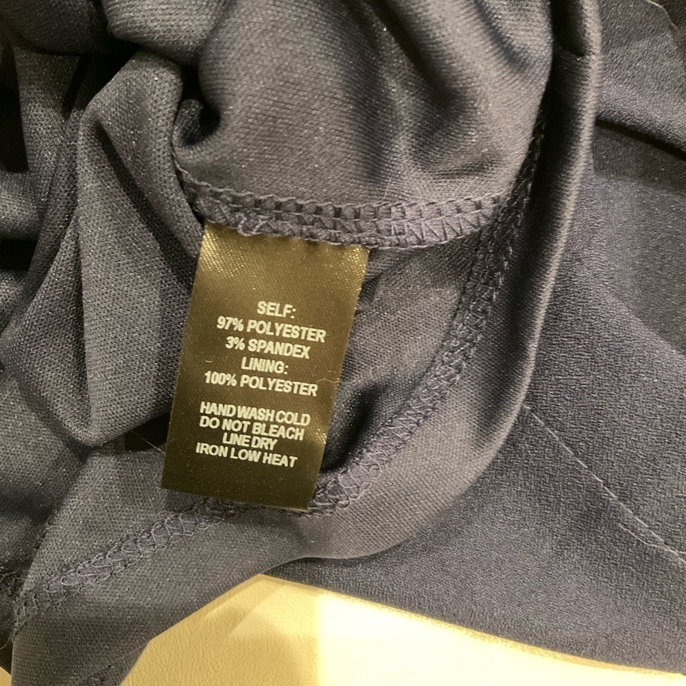 NWT Lulus Zealous Love Navy Tie Front Dress Sleeveless with Pockets Navy Large - Picture 13 of 13